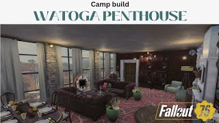 Fallout 76  Watoga Penthouse CAMP [upl. by Kipton]