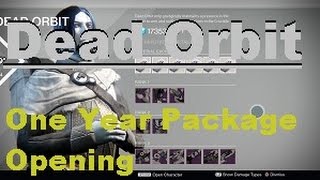 DestinyDead Orbit Package Opening Year One [upl. by Gideon953]