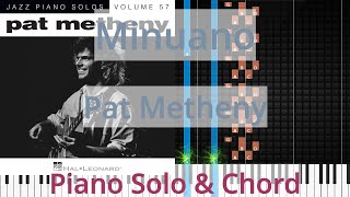 🎹Minuano Solo amp Chord Pat Metheny Synthesia Piano [upl. by Sheena]