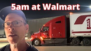 Trucking in the Dark  Walmart Delivery  Life of a Truck Driver and his Wife [upl. by Ayouqat186]