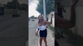 Jamaican queen outside a look mangoes jamaicajamaica reaction its just jamaica [upl. by Oiraved]