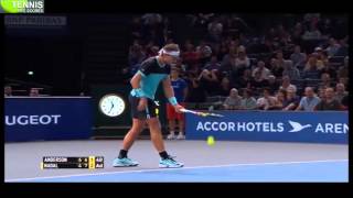 Paris Masters 2015 Rafael Nadal vs Kevin Anderson 3rd Round  Highlights 6112015 [upl. by Aicilev]