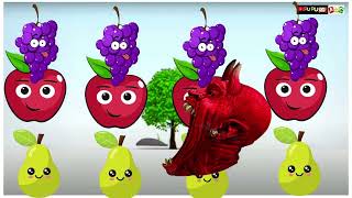 Fruit Song for childNursery rhymeToddler education Video With Fruit rhythm nurseryrhyme [upl. by Madonia668]