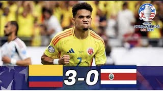 Colombia🇨🇴 vs Costa Rica🇨🇷 30  Match Highlights  2024 Copa America [upl. by Johnna]