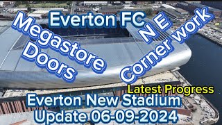 Everton FC New Stadium at Bramley Moore Dock Update 06092024 [upl. by Notnelc717]