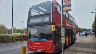 FRV Route 104 Stratford  BecktonGo Ahead London Enviro 400 E280 SN13CJU [upl. by Ashleigh]