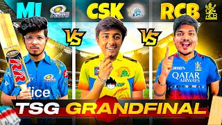 TSG GRAND FINAL🏏Mi vs Csk Vs Rcb Intense Final Match Who Will Win🏆 Jash Mann Ronish  Mann vlogs [upl. by Lahsiv]