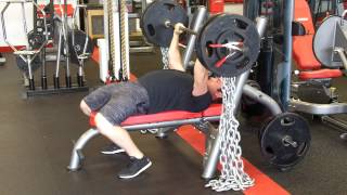 Bench Press with Chains 365 x 5 [upl. by Murat]