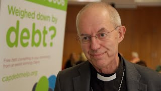 Archbishop of Canterbury visits CAP debt centre in Market Drayton [upl. by Naenej]