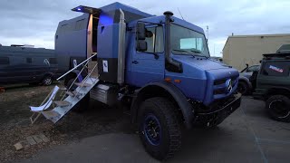 Teuerstes 75t Wohnmobil der Welt 620000 € Unimog 4023 Full Carbon 2022 Allrad 4x4 Waschmaschine [upl. by Chipman]