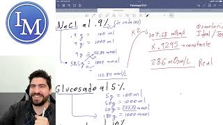 Fisiología  Primer parcial 3  Cálculo de osmolaridad y casos de examen [upl. by Akemeuwkuhc844]