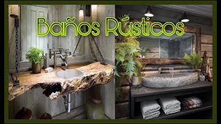 Baños Rústicos Modernos Acabados En Madera Desing Ideas [upl. by Blunt834]