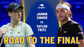 Jannik Sinner vs Taylor Fritz  Road to the Final  2024 US Open Final [upl. by Fernandes]