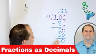 Converting Fractions to Decimals  Method amp Practice [upl. by Ateval]