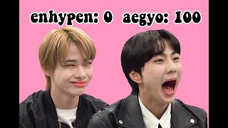 ENHYPEN vs AEGYO compilation [upl. by Petracca]