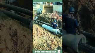 Best working day 1639 Pipeline installation process [upl. by Nahtonoj]