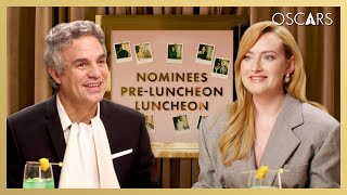 Mark Ruffalo amp Amelia Dimoldenberg Bond Over 13 Going on 30 Poor Things amp More  Oscars Lunch [upl. by Sivad]