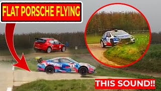 🇧🇪 Rally Van ZuidLimburg 2024  VERSTAPPEN 🥇 Mistakes amp Porsche s GT3 SOUND 🔊  Highlights [upl. by Pronty]