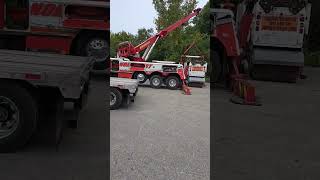 Auction time 50ton rotator made loading light work peterbilt streets need a sweep [upl. by Gearhart]