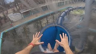 Dangerous Flits Water Slide at Tikibad Duinrell [upl. by Laureen144]