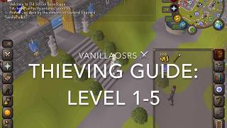 OSRS Thieving Guide Level 15 [upl. by Ycnej]