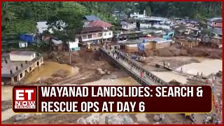 Wayanad Landslides Update Death Toll Stands At 308 Rescue Ops Continues On Day 06  Drone Visuals [upl. by Amadas581]