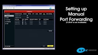 Setting Up Manual Port Forwarding on Your KTampC DVRNVR [upl. by Ffilc]