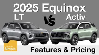 2025 Chevy Equinox LT vs ActivRS  Feature amp Pricing Breakdown [upl. by Lleumas]