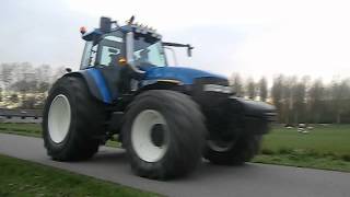 New Holland TM 150 Straight exhaust [upl. by Downey]