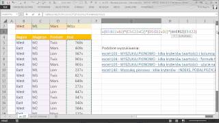 excel227  Wyszukaj pionowo  kilka kryteriów  INDEKS WIERSZ SUMAILOCZYNÓW [upl. by Giuditta]