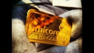 Gold Bar 10g Umicore Gold Bar [upl. by Rory658]