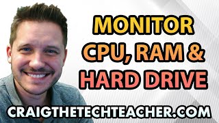 How To Monitor Your CPU RAM And Hard Drive In Windows 7 [upl. by Niwdla]