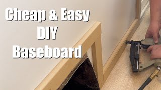 How to Make Cheap 💰amp Easy DIY Baseboard with MDF [upl. by Rawdan]