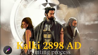 kalki 2898 AD procreate painting process [upl. by Bigot]