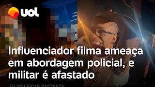 Influenciador Boca de 09 filma ameaça em abordagem policial e militar é afastado veja o vídeo [upl. by Ulrica]