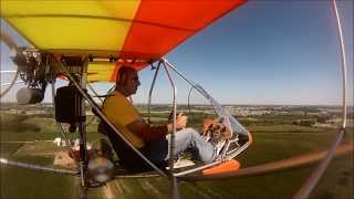 RideAlong in an Aerolite 103 Ultralight Flight  EAA AirVenture 2013 [upl. by Bethena]