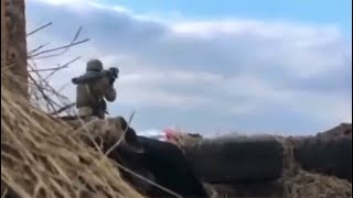 Ukrainian Solider Fires MANPAD At Visible Russian Fighter Jet [upl. by Arah]