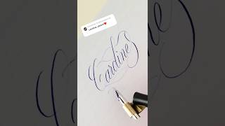 kaligrafia calligraphy handwriting script lettering copperplate writing diy cursive art [upl. by Niatsirt]