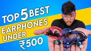 Best Earphones under 500 rs 2024  Best wired earphones under 500 in 2024 [upl. by Hekking]