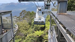 索道缆车  蓝山景观世界 。Cableway at Blue Mountain NSW Australia。Breezy728 [upl. by Schweitzer]