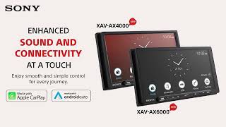 Introducing Sony XAVAX6000 amp XAVAX4000  Digital Multimedia Car Receiver [upl. by Appel]