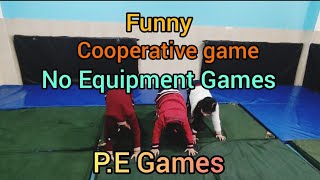 Fun Pe games and activities  Cooperative game  no equipment games  physEd [upl. by Airet]