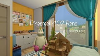 Pinecrest 402 Reno  Sims 4 Speed Build  Apartment  NoCC [upl. by Saudra]