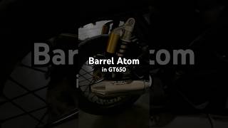 Barrel Atom Installed in my GT650 Barrelatom gt650 continentalgt650 [upl. by Leach]