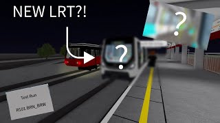 Roblox Delta Line Project  NEW LRT Train testing [upl. by Oinoitna]