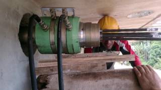 Transverse Post Tensioning of Bridge Girder [upl. by Nahtonoj]