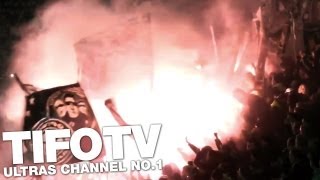 ULTRAS HANNOVER  PYROSHOW DURING THE MATCH AGAINST DYNAMO DRESDEN  Ultras Channel No1 [upl. by Tedman]