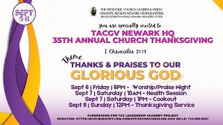 35th Annual Church Thanksgiving  Praise amp Worship Night  9624 gloriousvision TomiFavored [upl. by Everson]