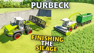 HOW MUCH SILAGE DID WE MAKE  Purbeck  FARMING SIMULATOR 22  Episode 18 [upl. by Llenol66]