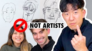 CAN ART NOOBS LEARN TO DRAW IN 1 HOUR [upl. by Ennahgiel72]